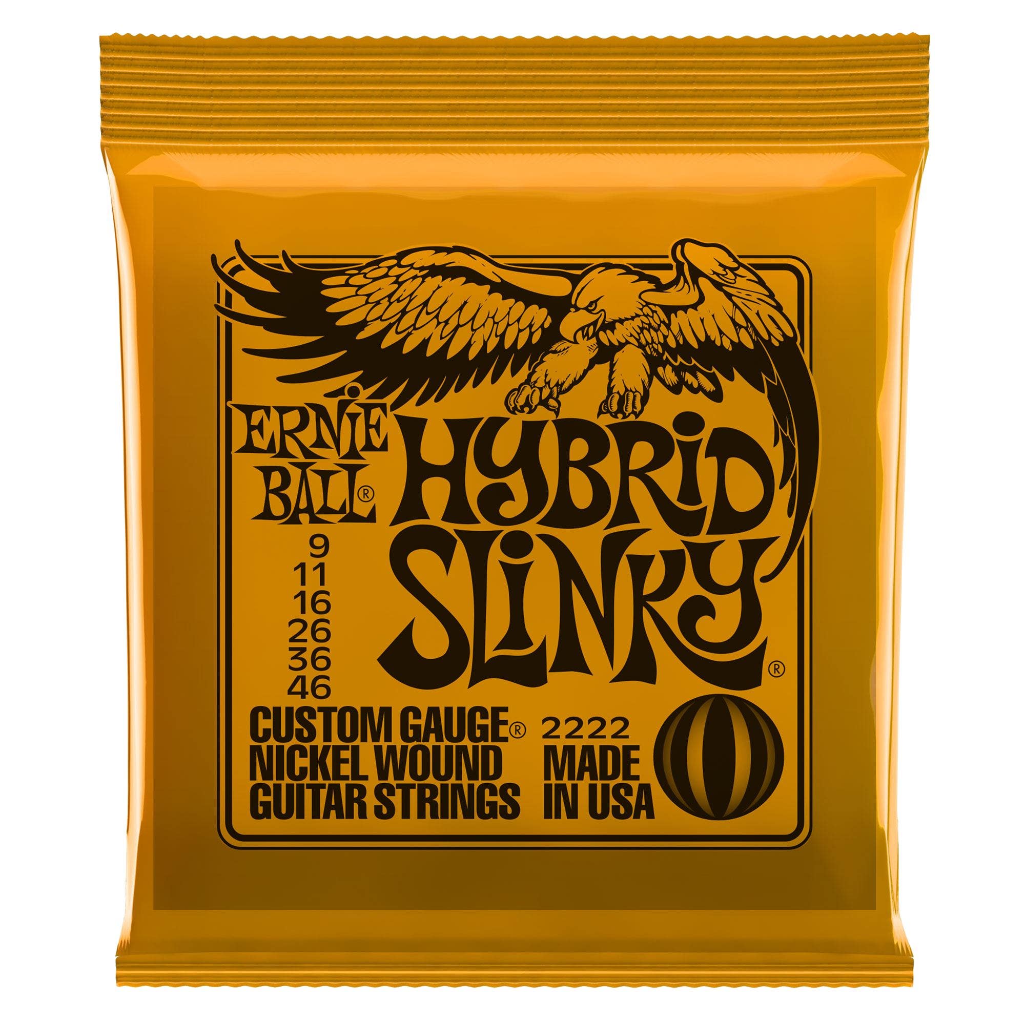 Ernie Ball 2222 Hybrid Slinky Nickel Wound Electric Guitar Strings