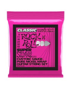 Ernie Ball 2253 Super Slinky Classic Rock N Roll Pure Nickel Strings