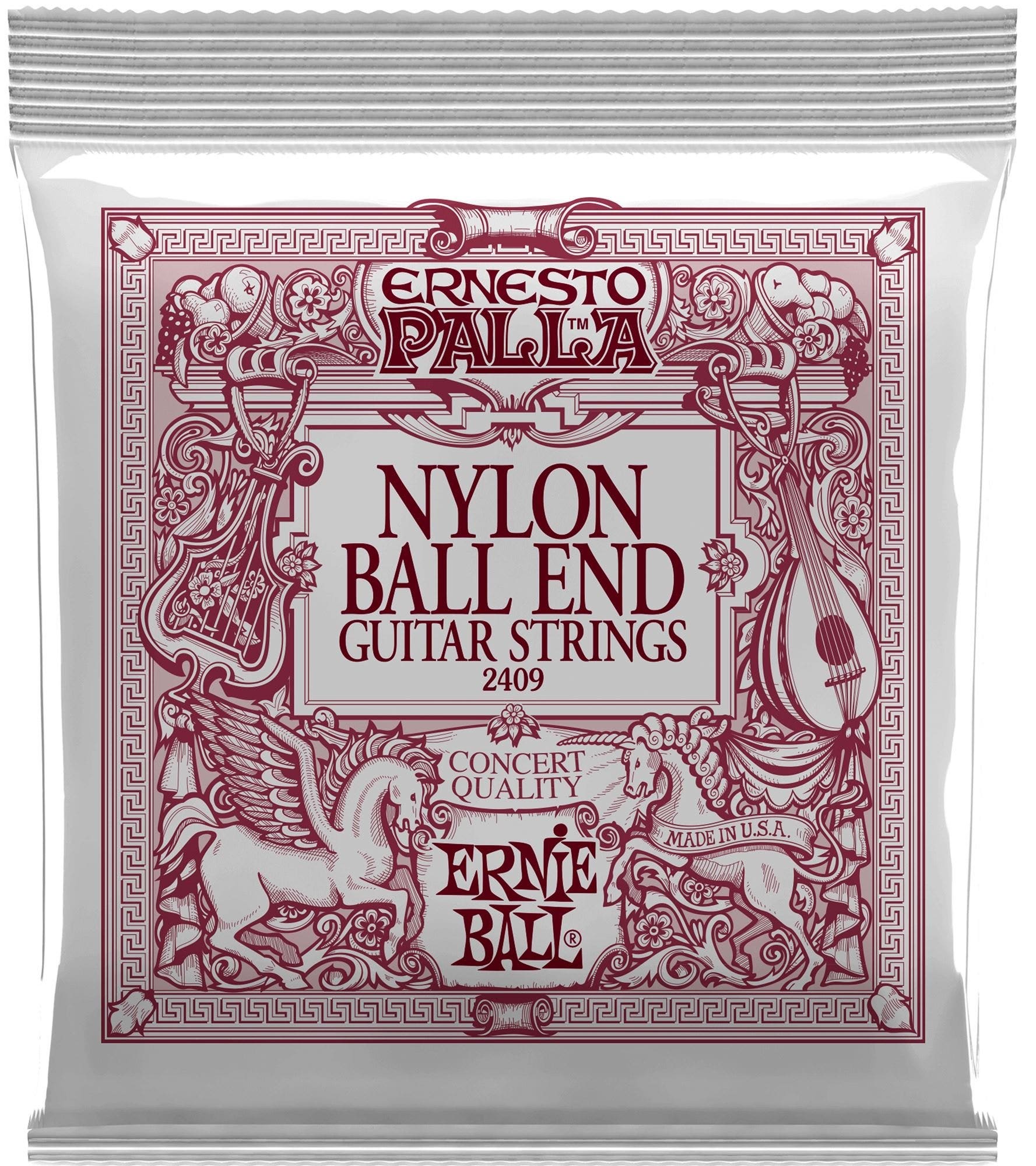 Ernie Ball P02409 Ernesto Palla Black and Gold Ball End Nylon Strings