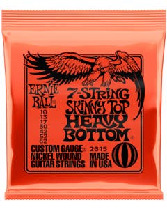 Ernie Ball P02615 Skinny Top Heavy Bottom Slinky 7-String Electric Set 10-62