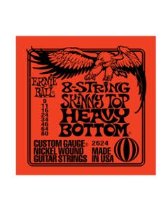 Ernie Ball 2624 8-String Skinny Top Heavy Bottom Guitar Strings