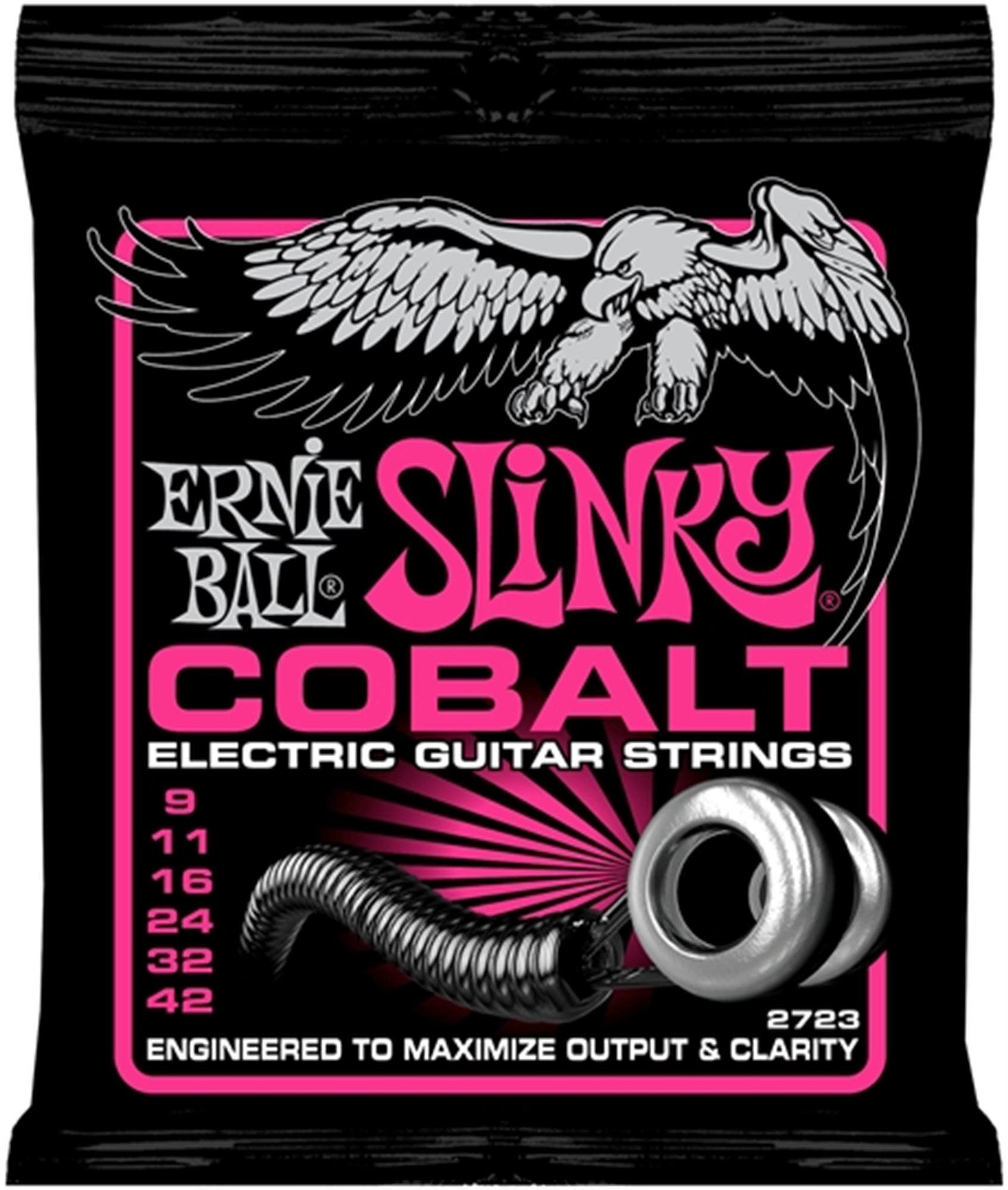 Ernie Ball 2723 Cobalt Slinky Electric Guitar Strings 9-42
