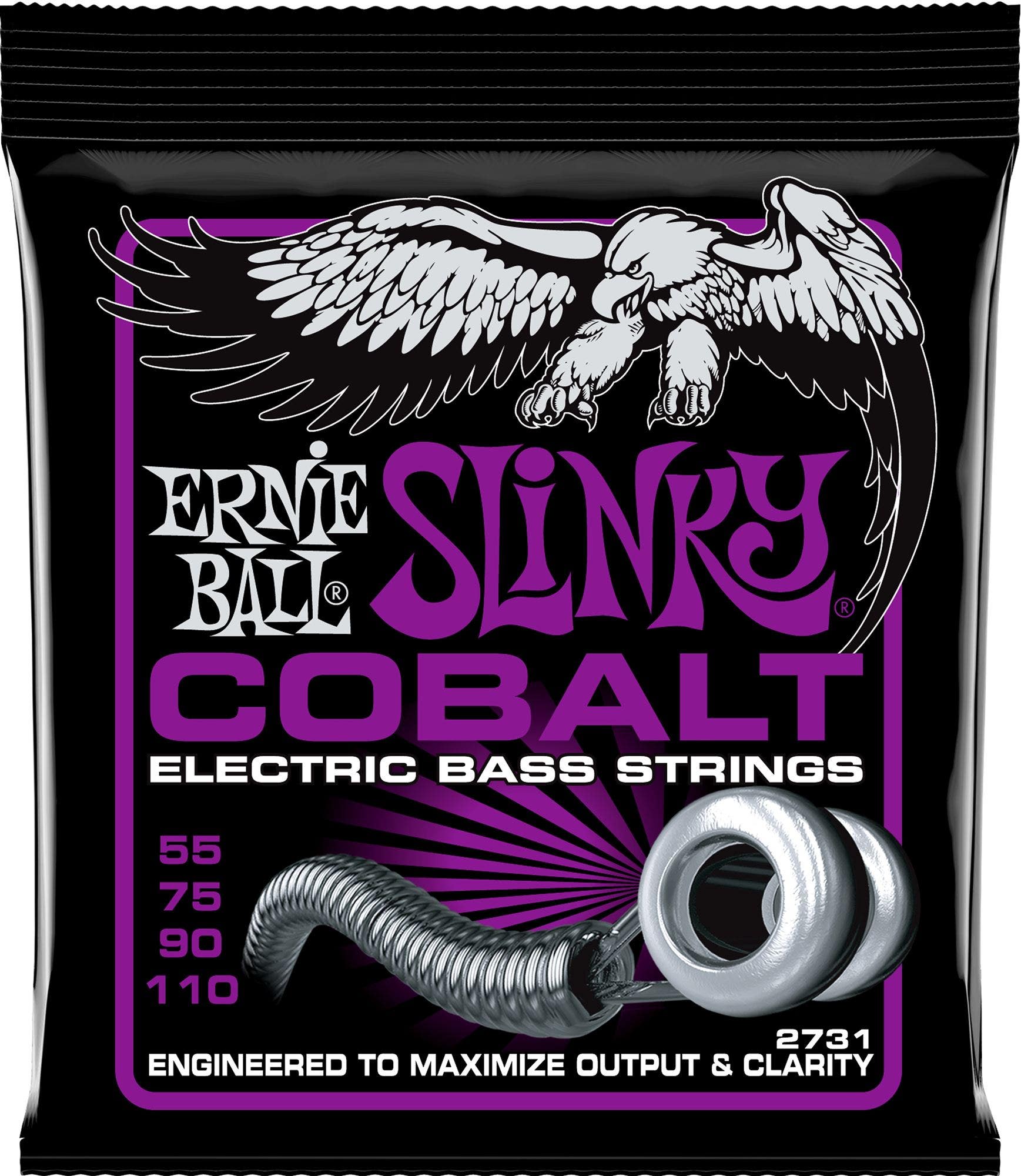 Ernie Ball P02731 Power Slinky Cobalt Electric Bass Strings