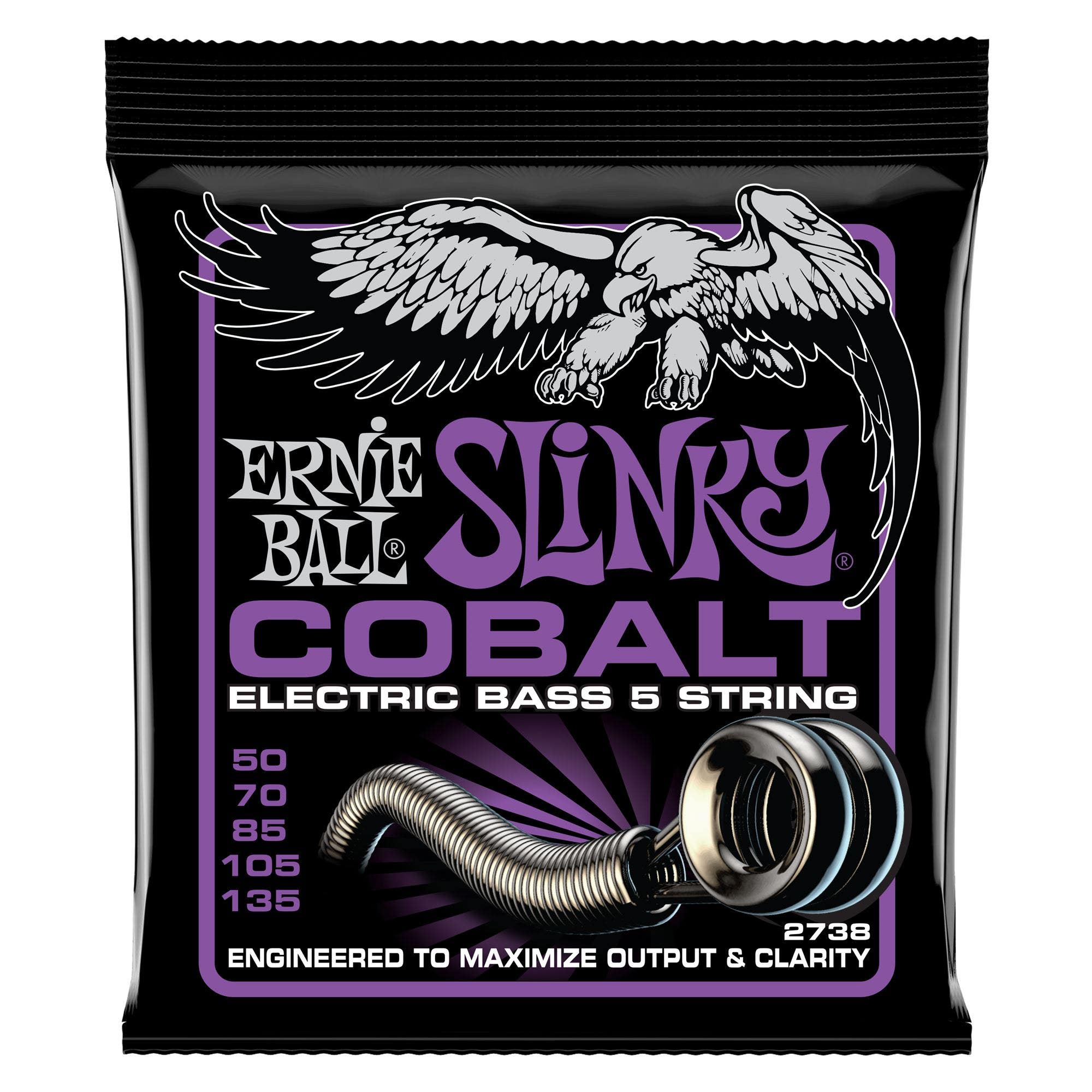 Ernie Ball P02736 5-String Slinky Cobalt Electric Bass Strings