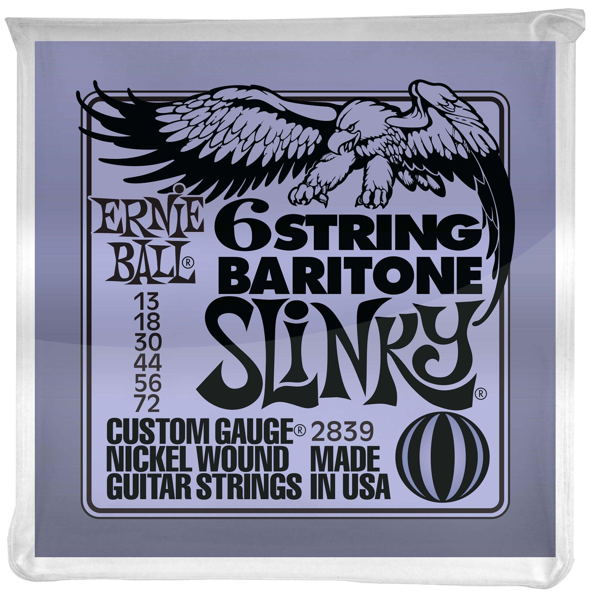 Ernie Ball 2839 Slinky Nickel Wound 6-String Baritone Strings