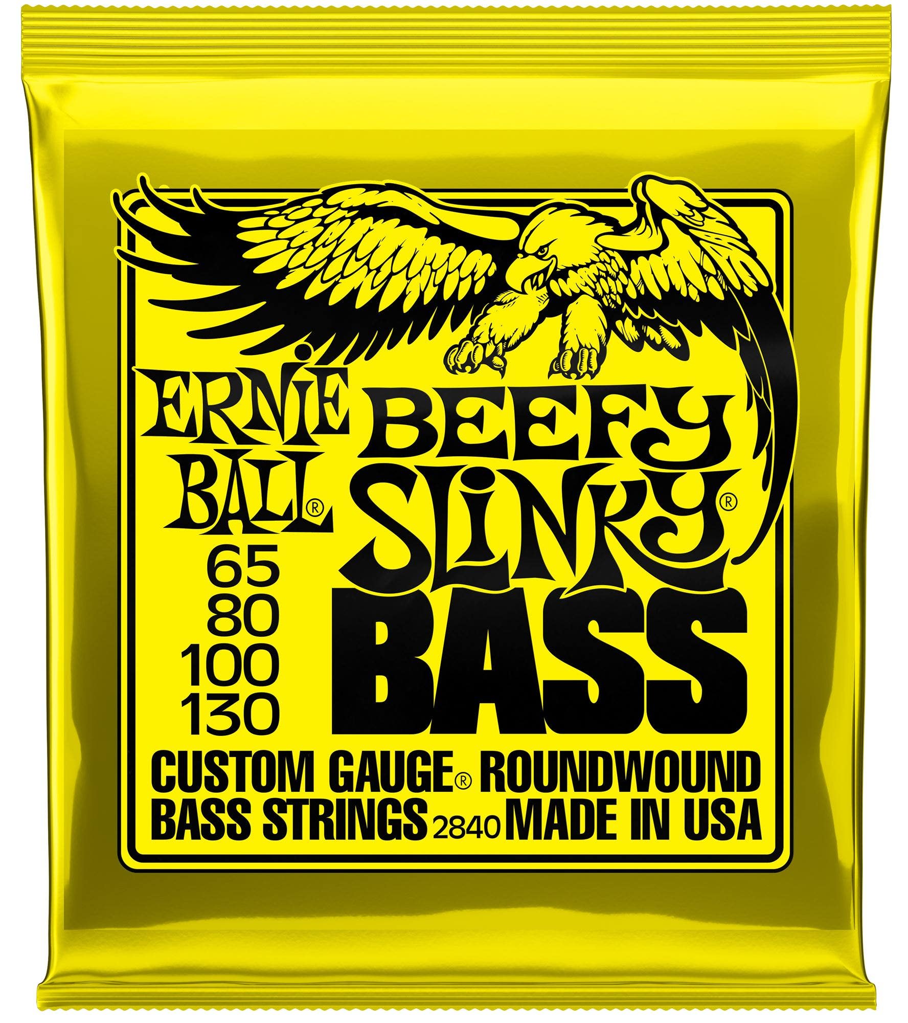 Ernie Ball 2840 Beefy Slinky Custom Gauge Round Wound Bass Strings
