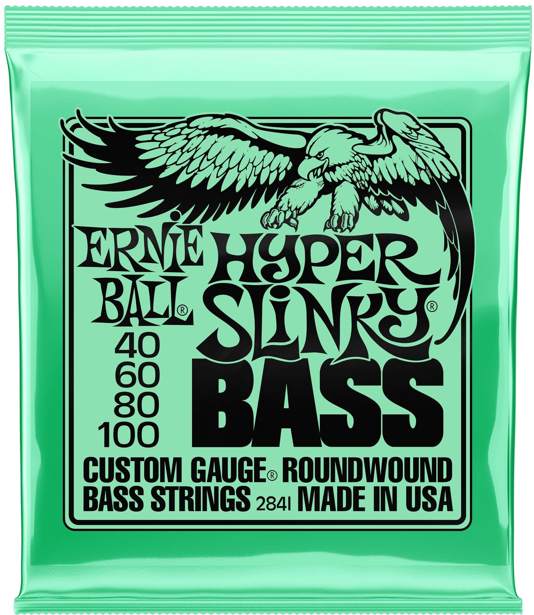 Ernie Ball P02841 Hyper Slinky Bass Nickel Wound Electric Bass Set