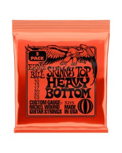 Ernie Ball P03215 Skinny Top Heavy Bottom Nickel Wound 3 Pack