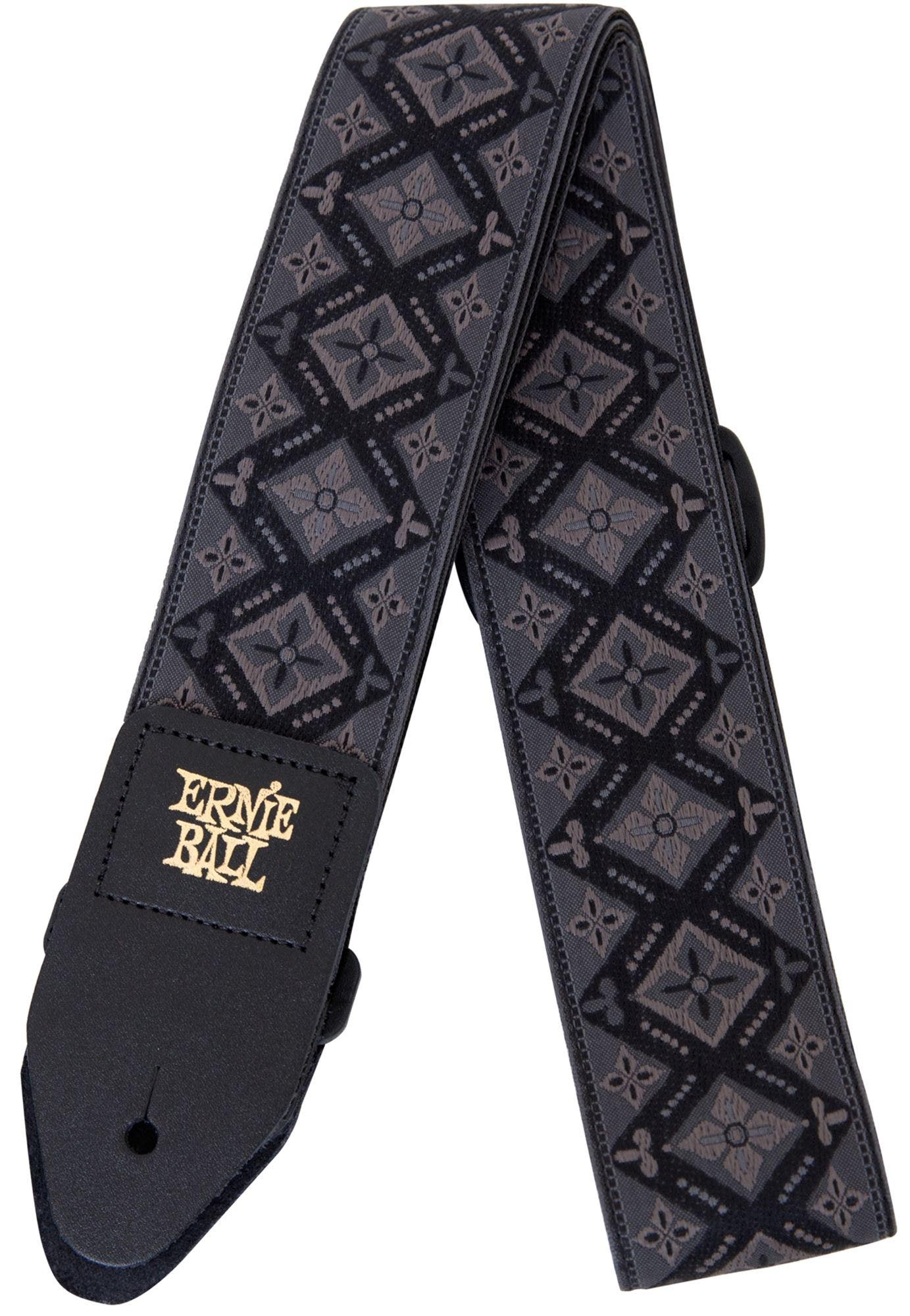 Ernie Ball P04093 Jacquard Guitar Strap Regal Black