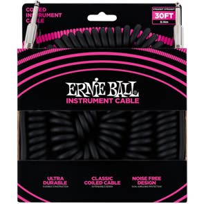 Ernie Ball 30ft Coiled Instrument Cable