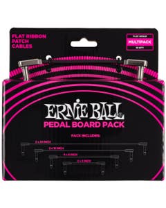 Ernie Ball P06224 Flat Ribbon Patch Cable Pedalboard Kit