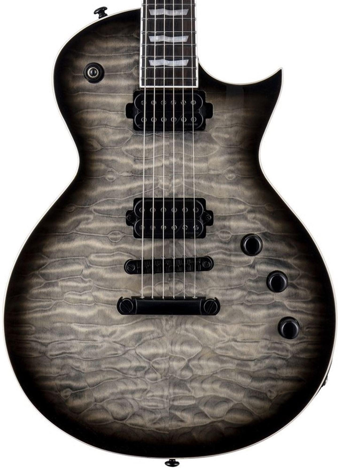 ESP LTD EC-1000T Quilted Maple Electric Guitar Charcoal Burst