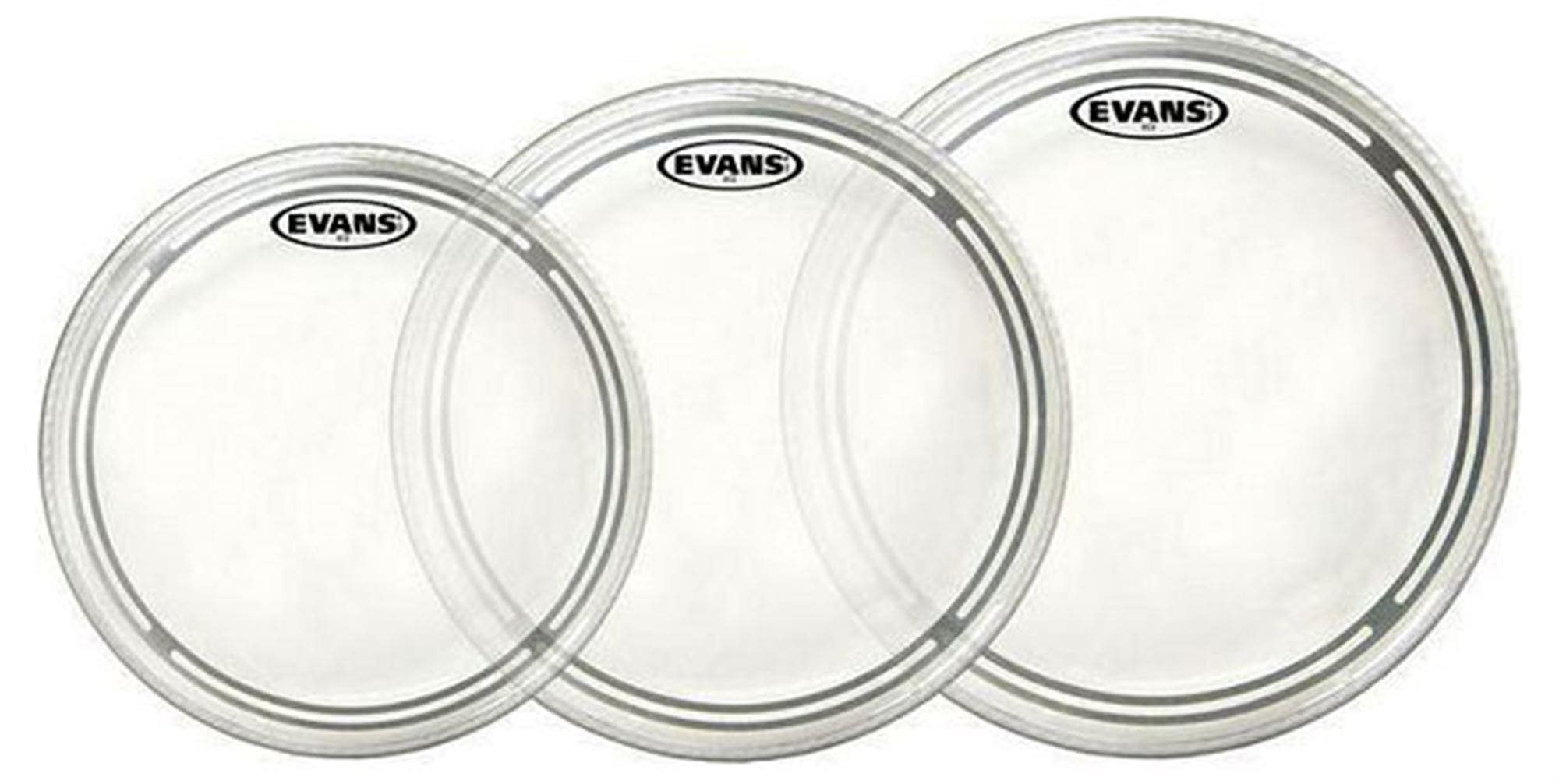 Evans EC2S Rock Clear Tom Head Package
