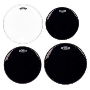 Evans Black Hydraulic 10/12/16 Tom PAK W/B14G1 Snare Head