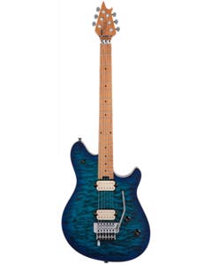EVH Wolfgang Special QM Quilt Top Baked Neck Chlorine Burst