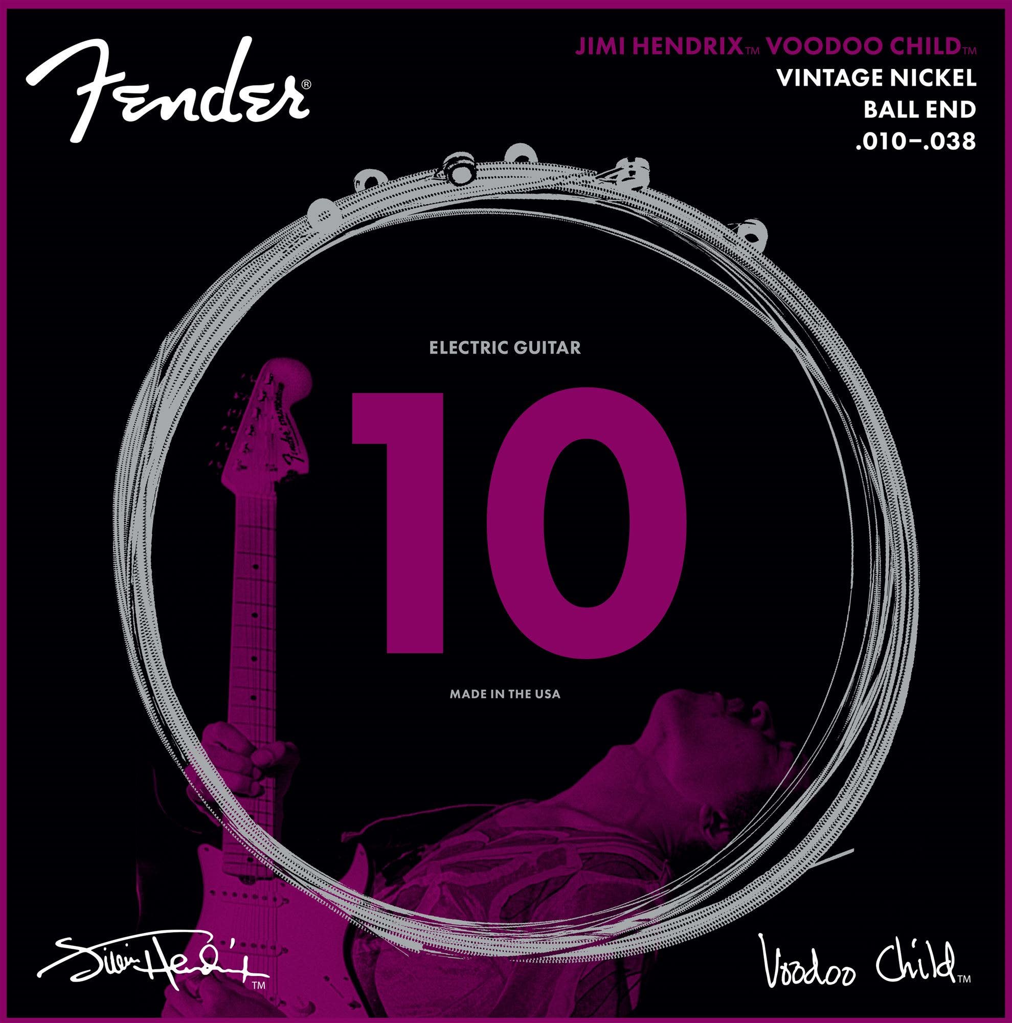 Fender Hendrix Voodoo Child Strings Ball End Nickel 10-38