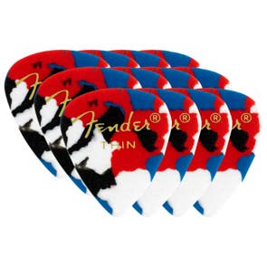 Fender 351 Shape Picks 12 Pack Confetti Thin