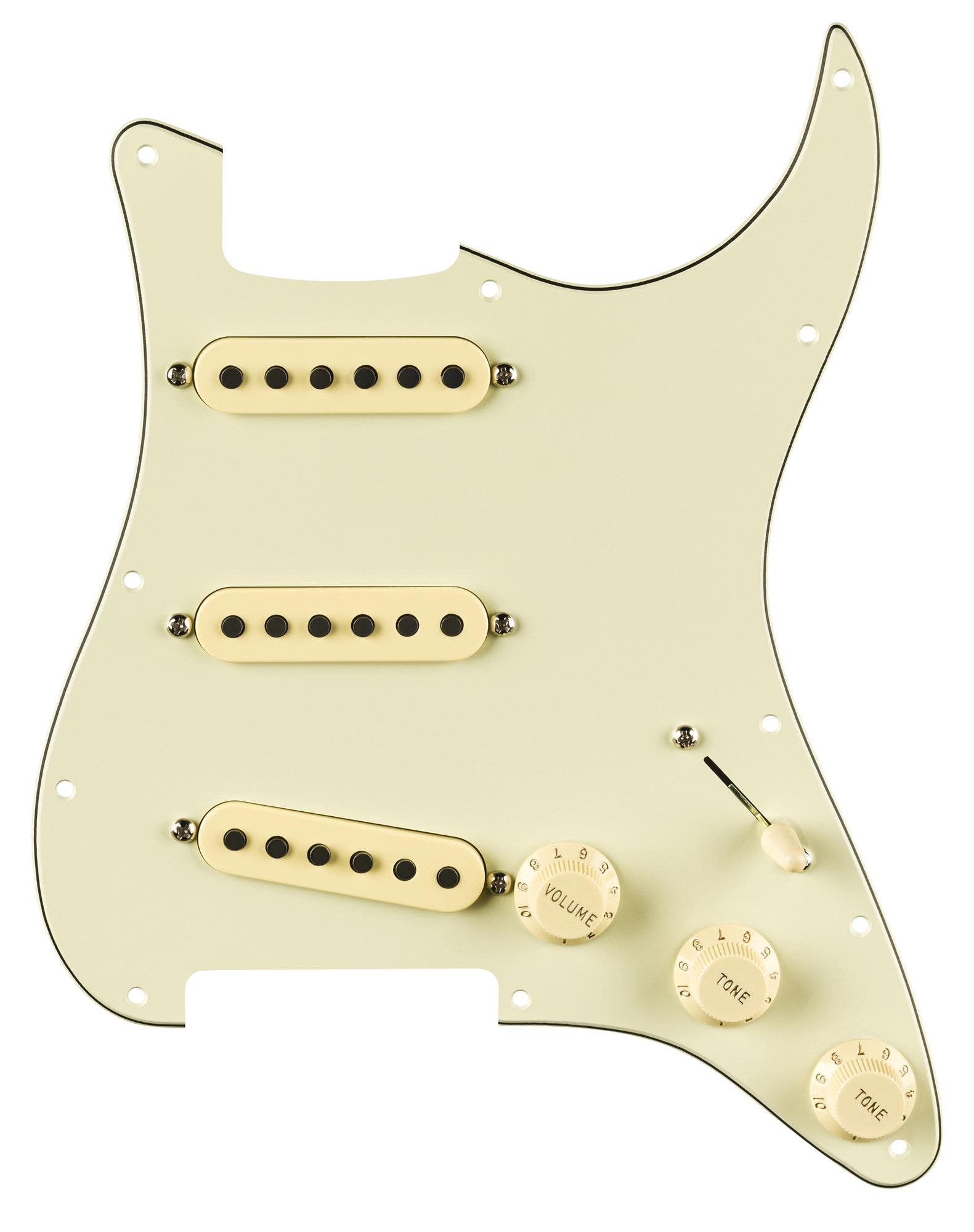 Fender EJ Pre-Wired Strat Pickgrd 11 Hole Mint Green