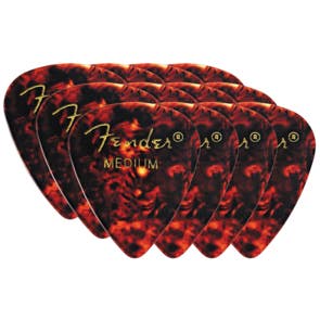 Fender 351 Shape Classic Picks 12 Pack Shell Medium