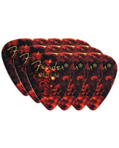 Fender 351 Shape Classic Picks 12 Pack Shell Medium