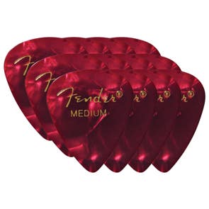 Fender 351 Premium Picks 12 Pack Red MOTO Medium