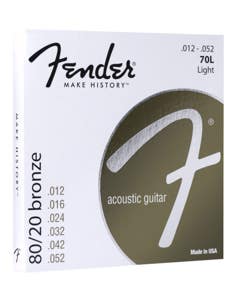 Fender Light 80/20 Bronze Acoustic Guitar Strings 12-52