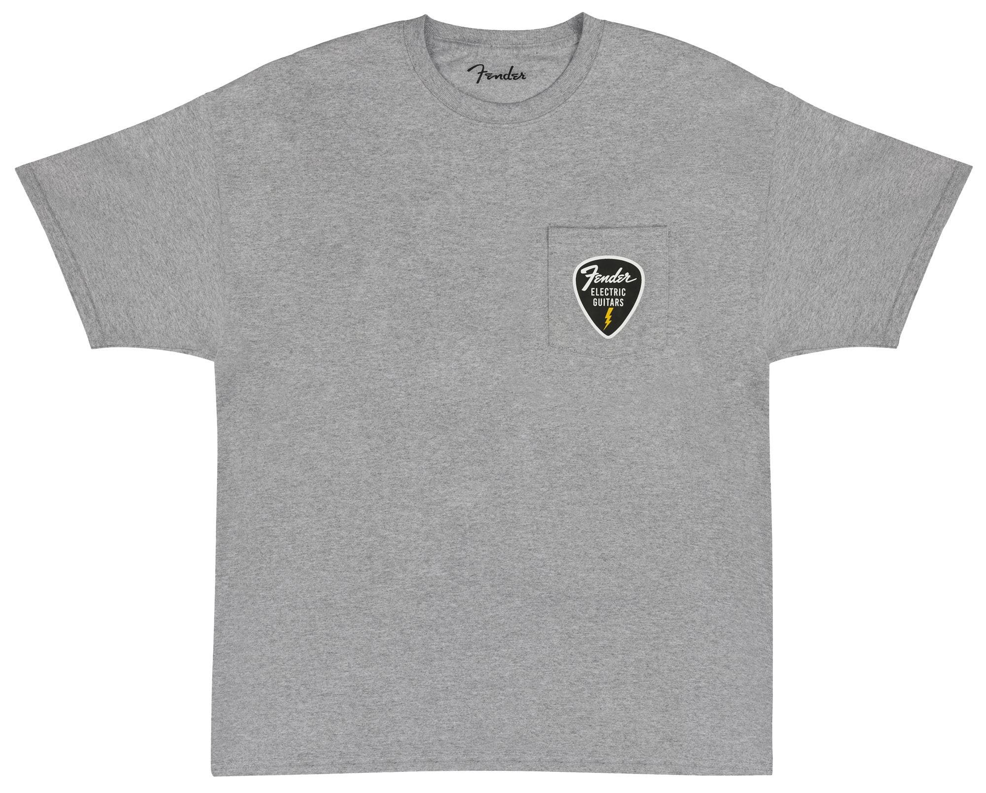 Fender Pick Patch Pocket Tee Athletic Gray
