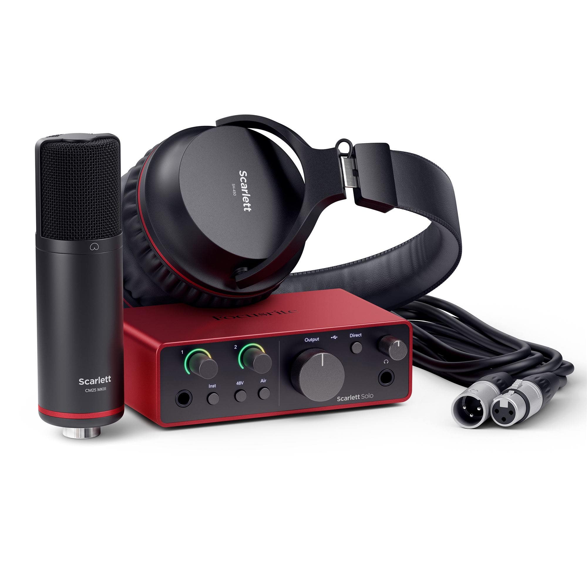 Focusrite Scarlett Solo Studio Gen 4 Recording Package