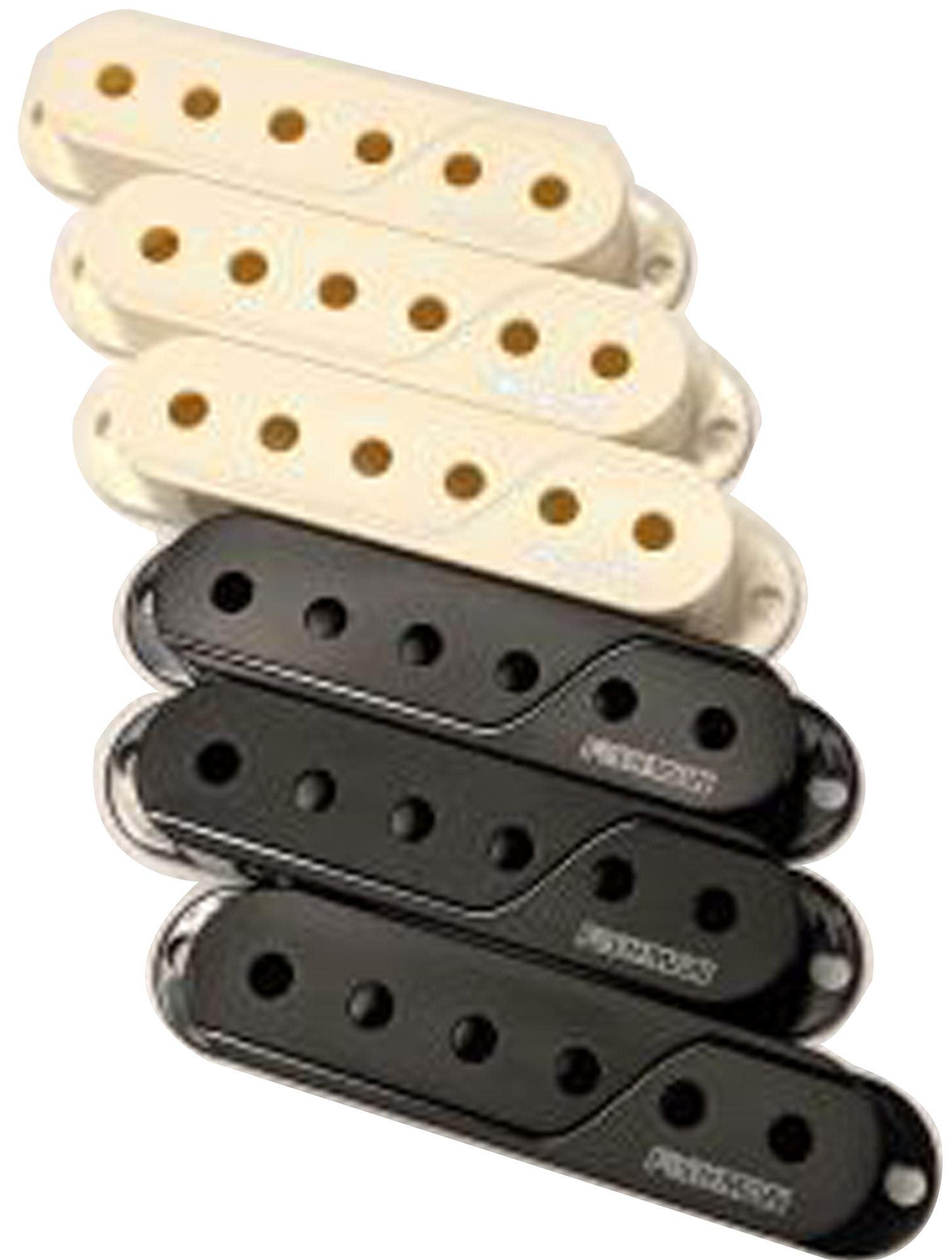 Fishman Fluence ACC-FLU-SWC Single Width Cover Set Black Vintage White
