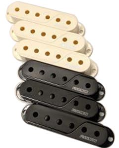 Fishman Fluence ACC-FLU-SWC Single Width Cover Set Black Vintage White
