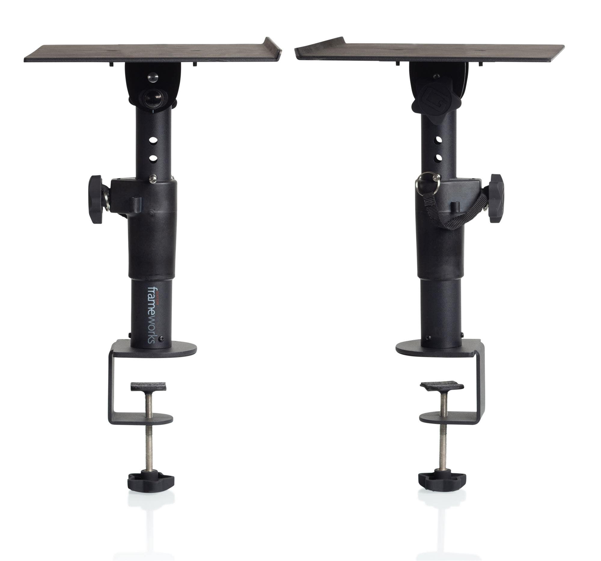 Gator GFWSPKSTMNDSKCMP Frameworks Clamp-On Studio Monitor Stand