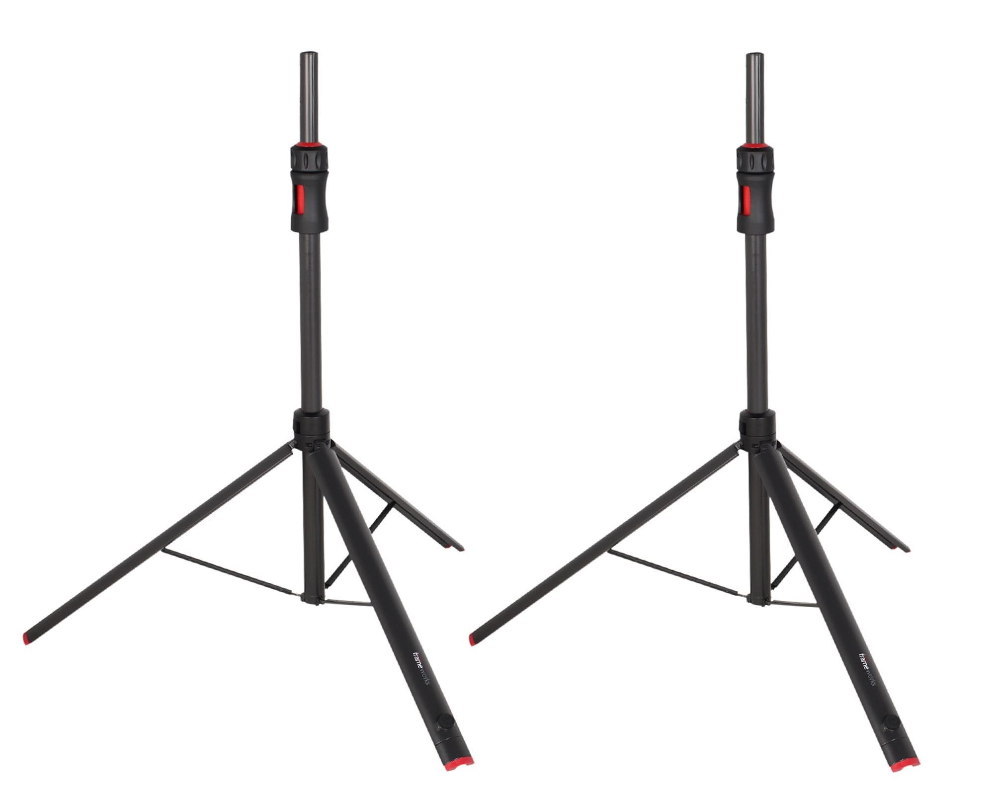 Gator Frameworks GFW-ID-SPKRSET Pair of ID Speaker Stands with Bag