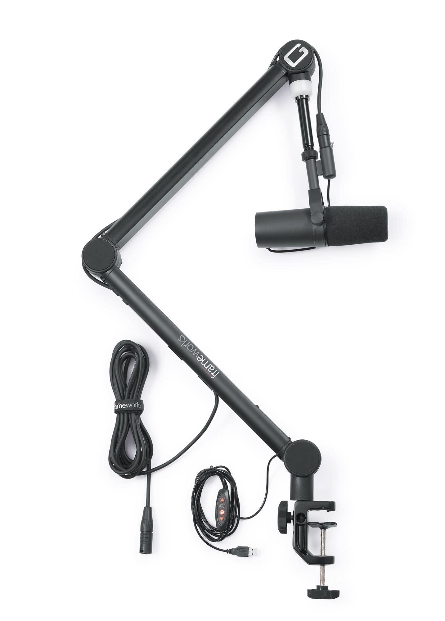 Gator GFWMICBCBM4000 Professional Broadcast Boom Mic Stand