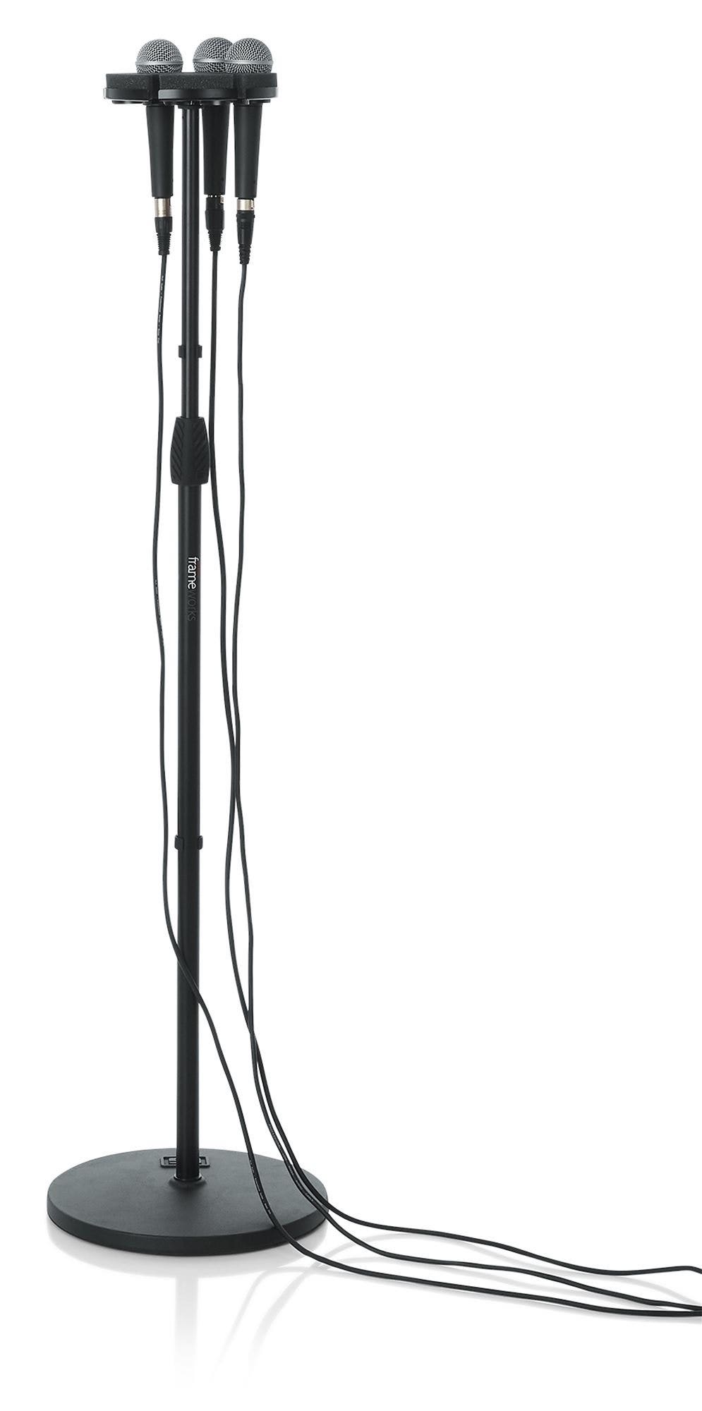 Gator GFW-MIC-6TRAY Multi Microphone Tray for 6 Mics