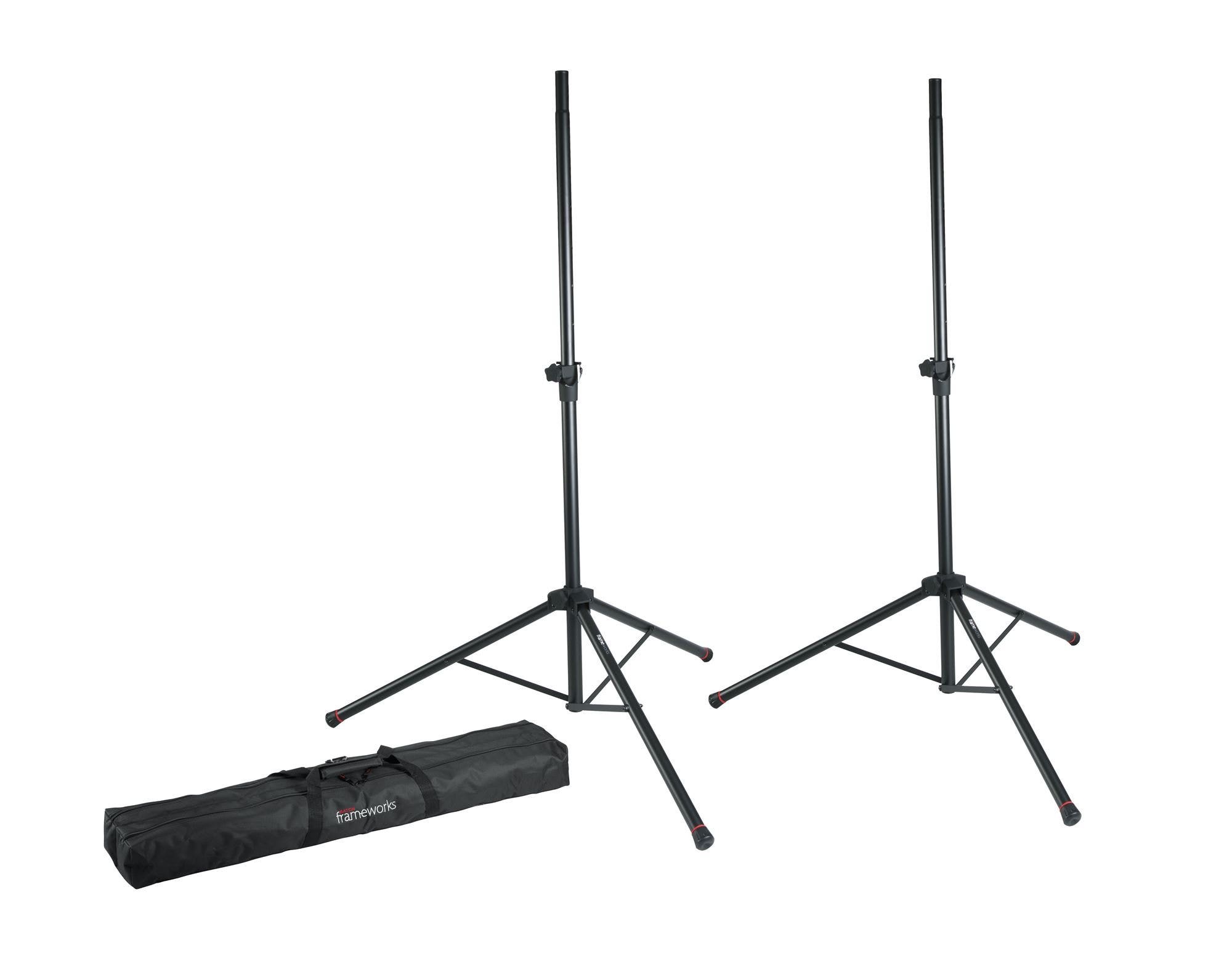 Gator Frameworks GFW-SPK-2000SET Standard Speaker Stands with Bag