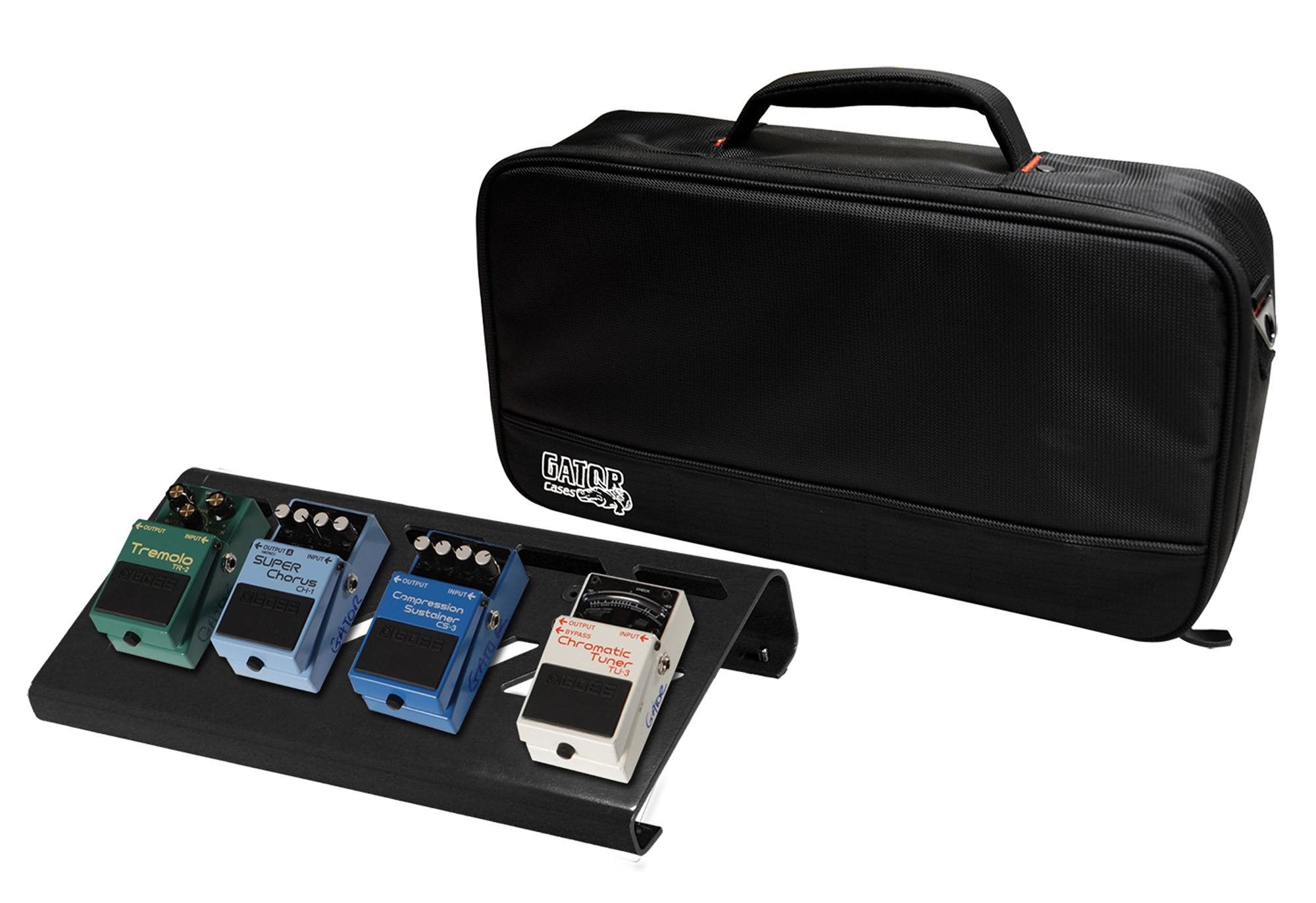 Gator GPBLAK1 Black Aluminum Small Pedalboard with Bag