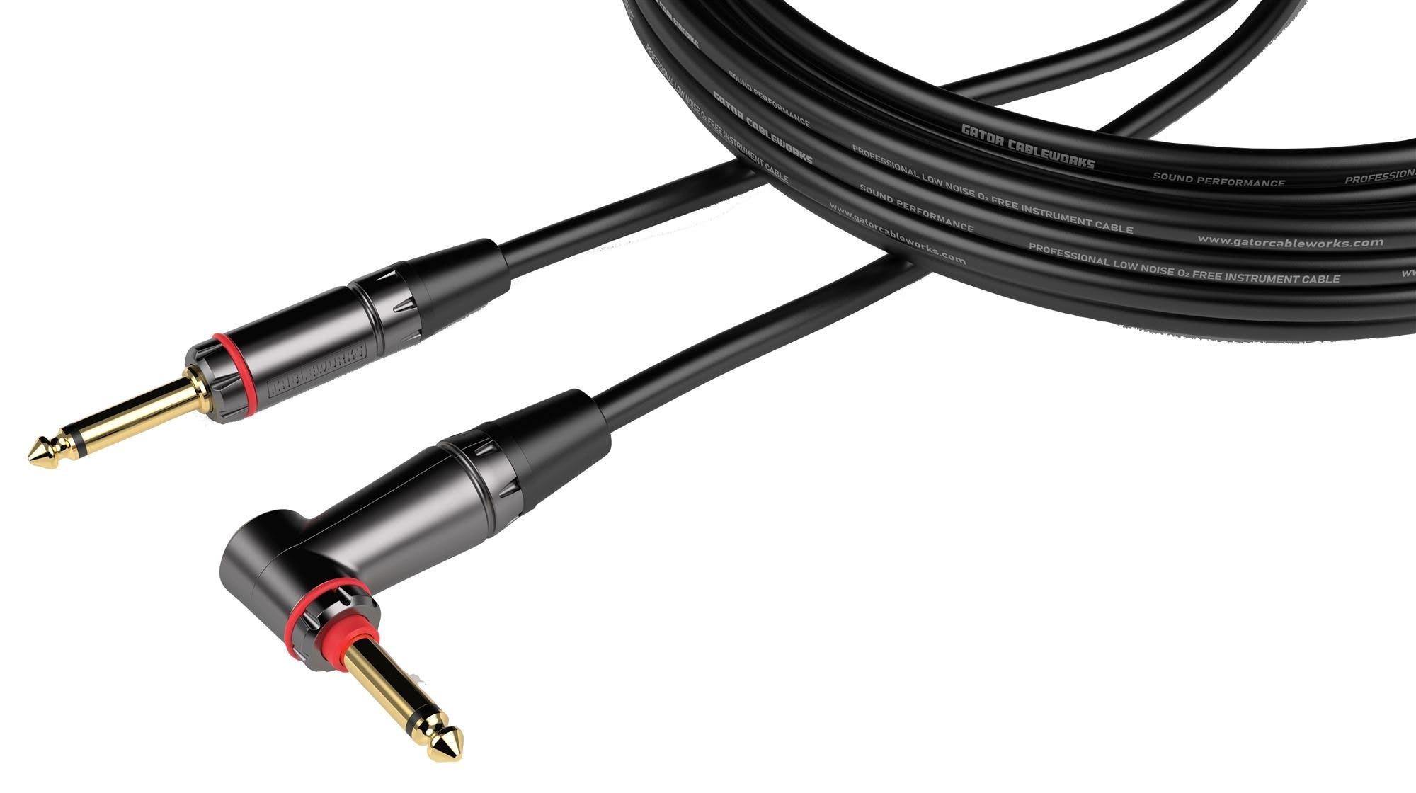 Gator Cableworks Headliner Right Angle Quiet Instrument Cable