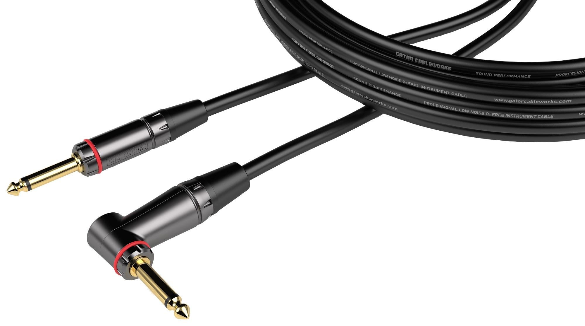 Gator Cableworks Headliner Series Right Angle Instrument Cable