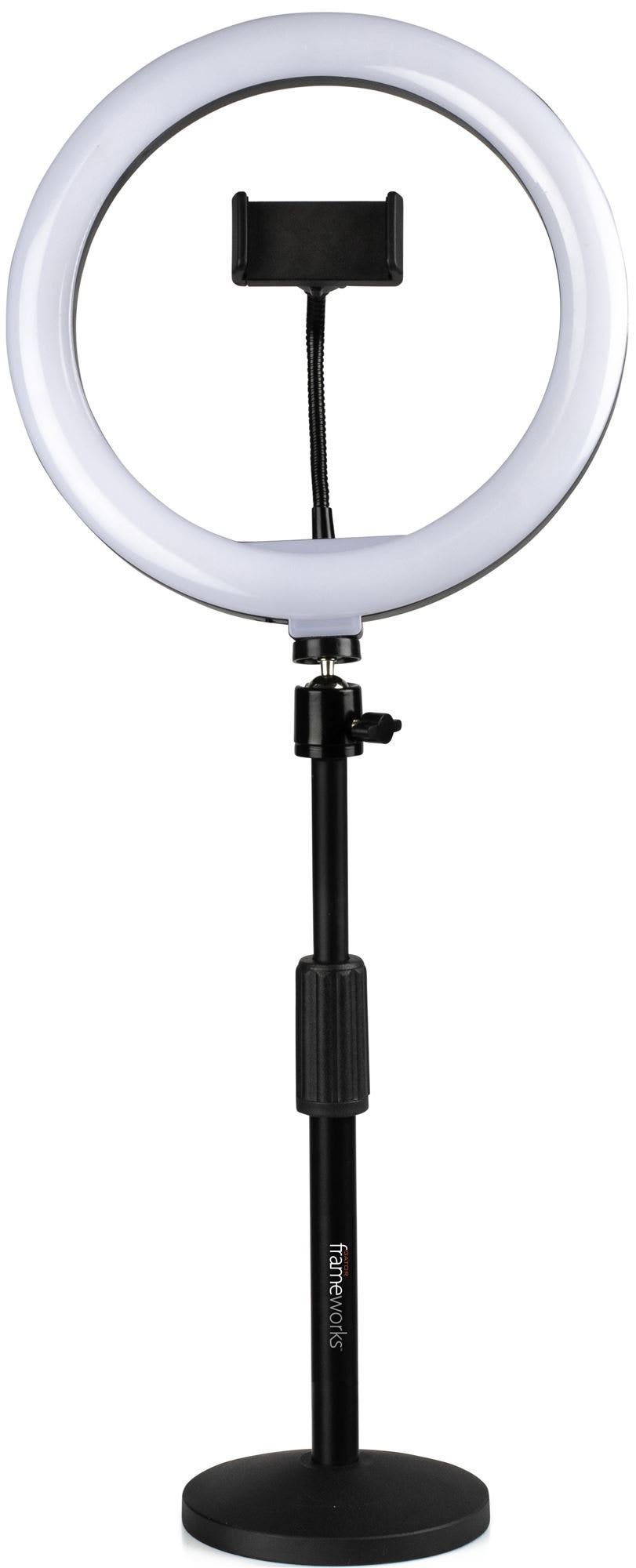 Gator Frameworks Desktop Ring Light with Phone Clamp