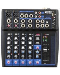 Gemini GEM08USB 8-Channel Analog Mixer USB and Bluetooth