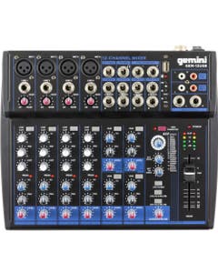 Gemini GEM12USB 12-Channel Mixer with USB and Bluetooth