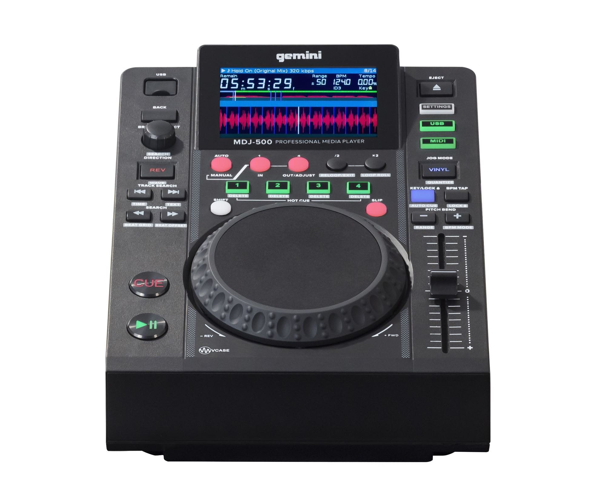 Gemini MDJ500 USB Media Player and MIDI Controller