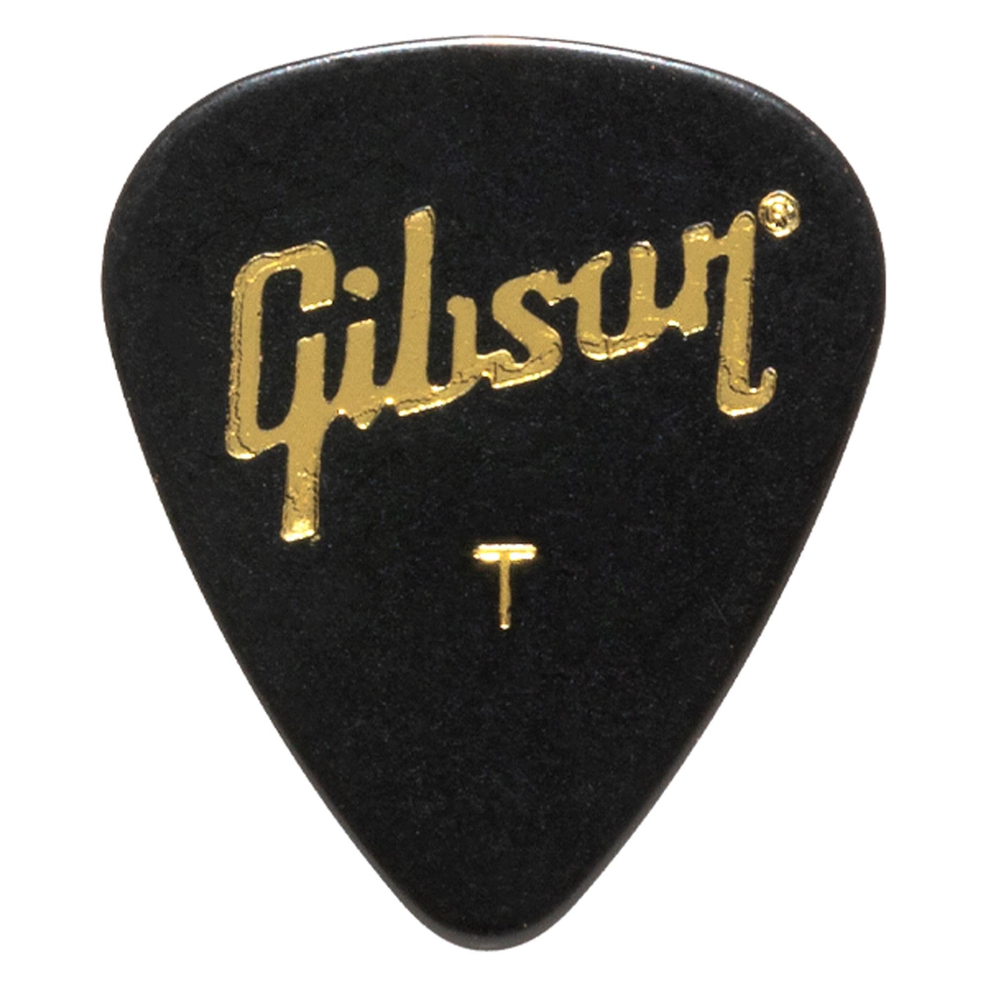 Gibson Standard Pick Pack 72 Pieces Black Thin