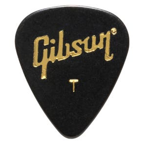 Gibson Standard Pick Pack 72 Pieces Black Thin