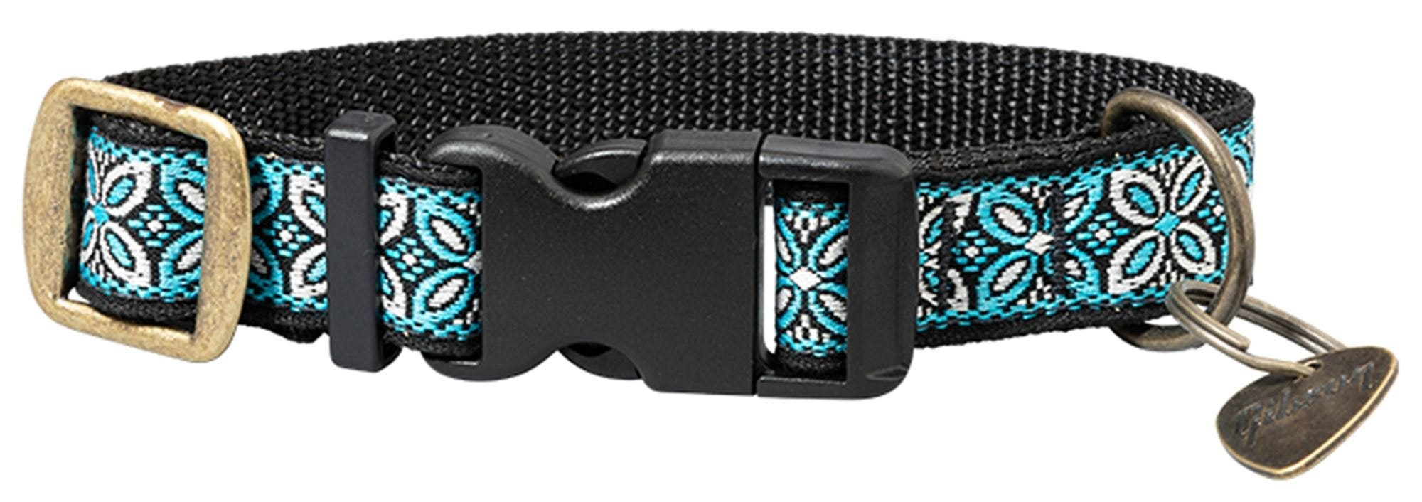 Gibson Dog Collar with Guitar Pick Tag, Blue