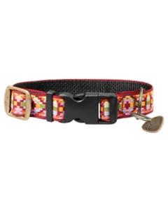 Gibson Dog Collar with Guitar Pick Tag, Pink