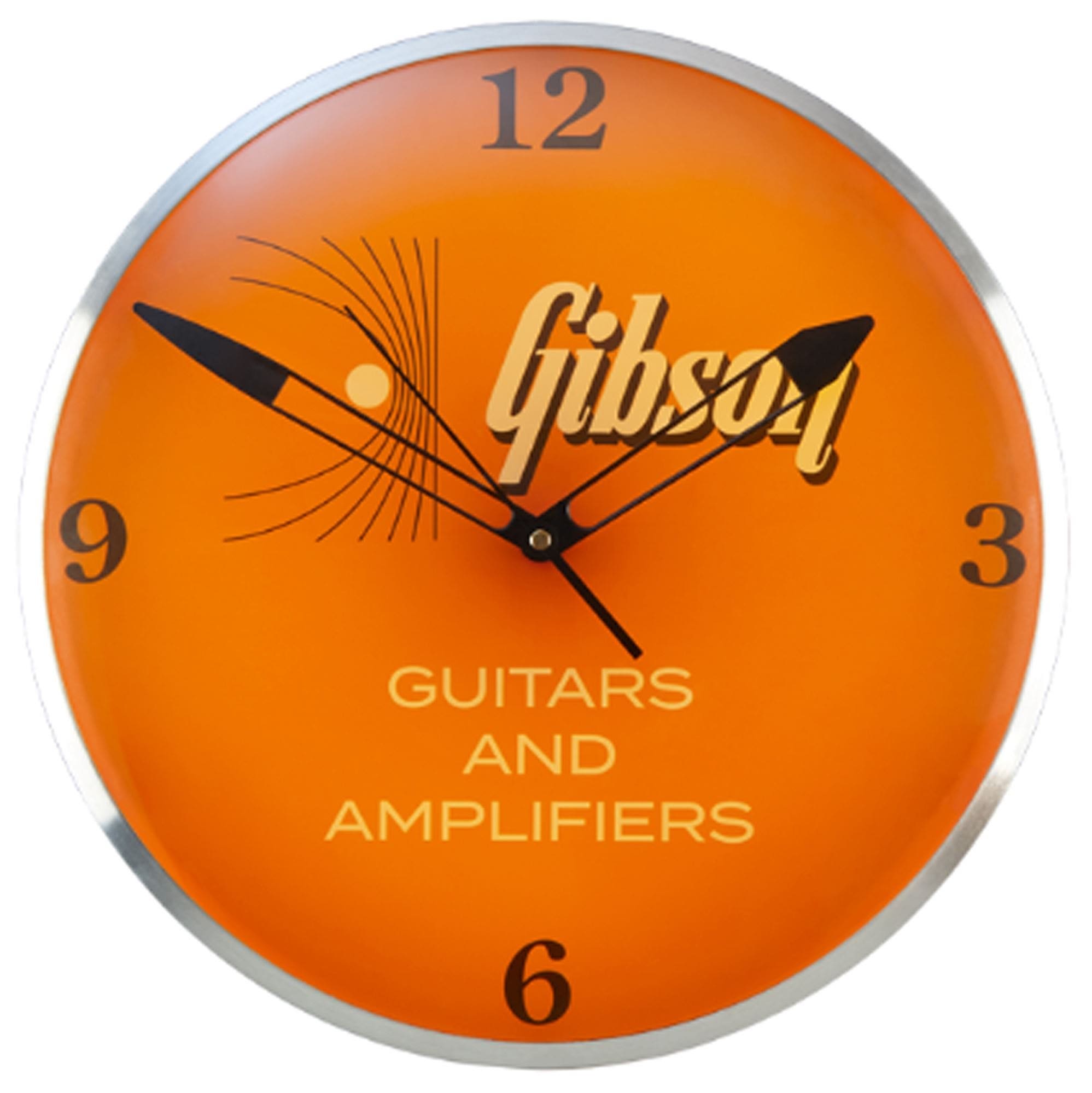 Gibson Vintage Lighted Wall Clock Kalamazoo Orange | American