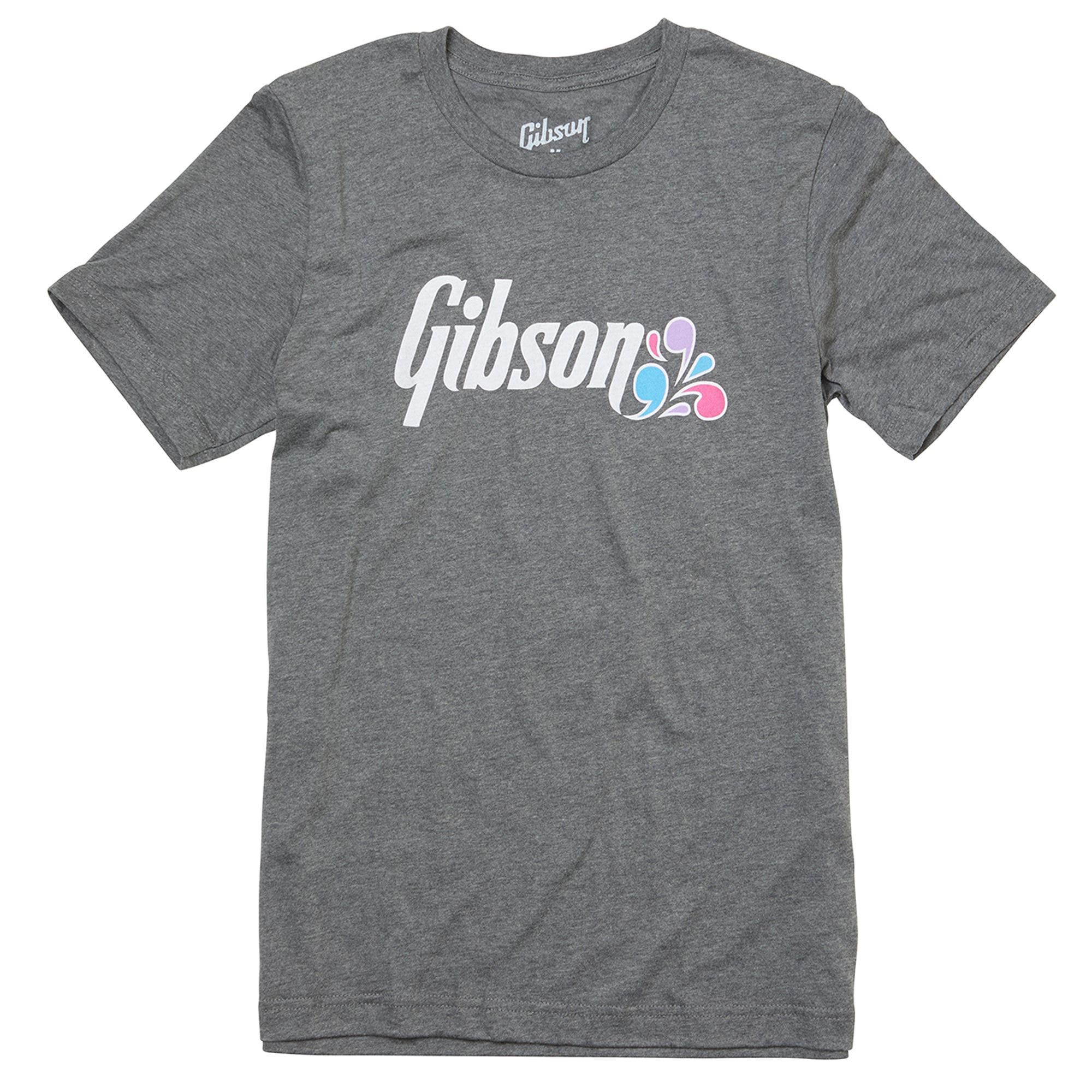 Gibson Floral Logo T-Shirt Dark Grey