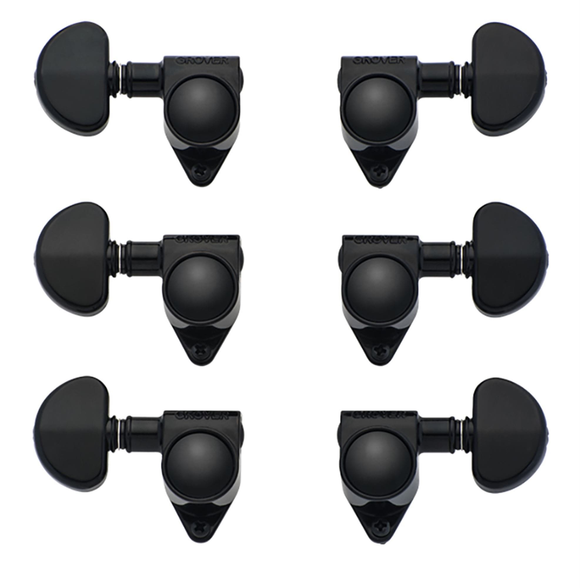 Gibson Kidney Guitar Tuners Set 3 Per Side Black