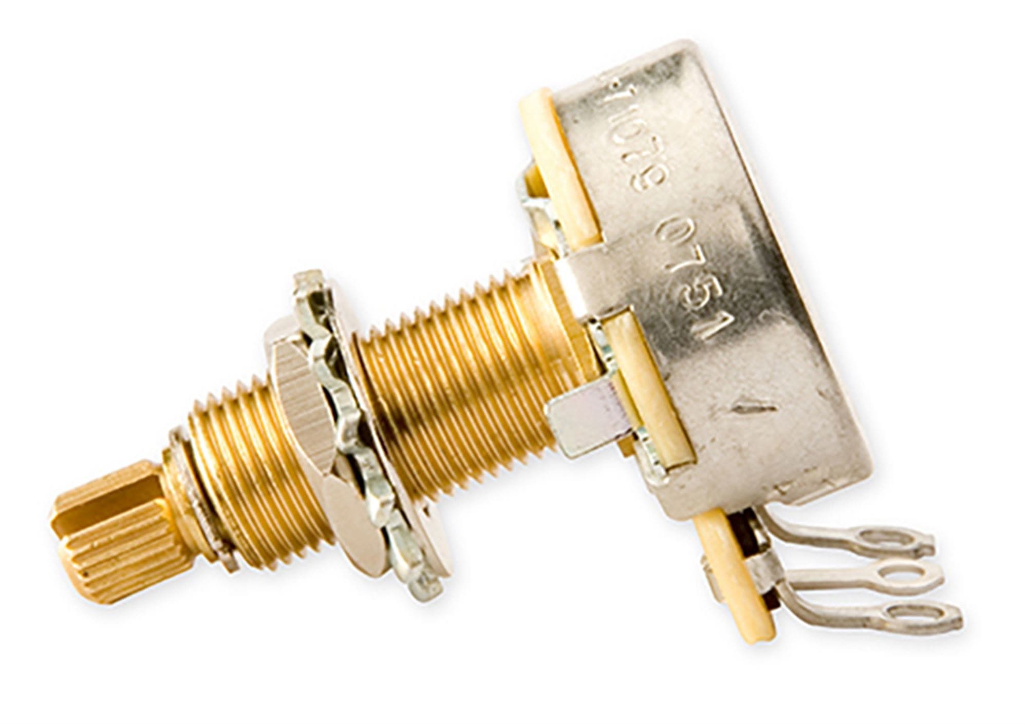 Gibson 500K Audio Taper Potentiometer Long Shaft